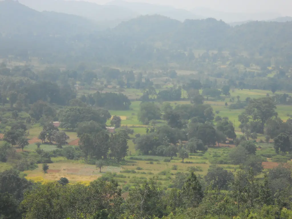 Green valley and hills around Daringbadi in Kandhamal