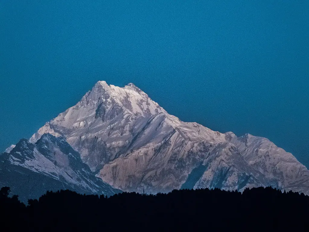 Kanchenjunga peak seen from Gangtok, Sikkim